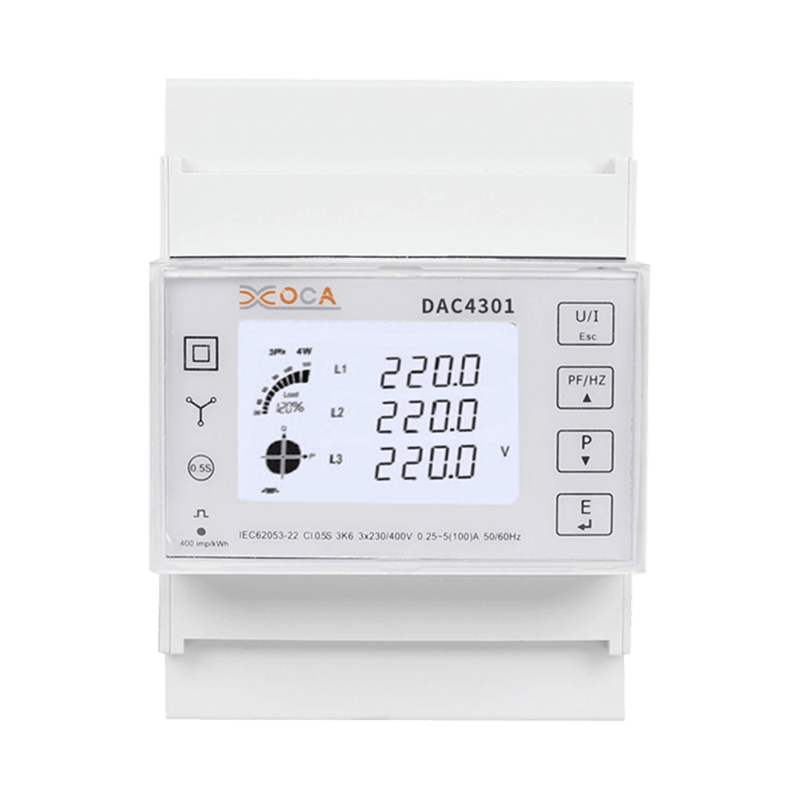 Dac4301 DIN-skena AC Multi-Tariff Modbus elektrisk energimätare