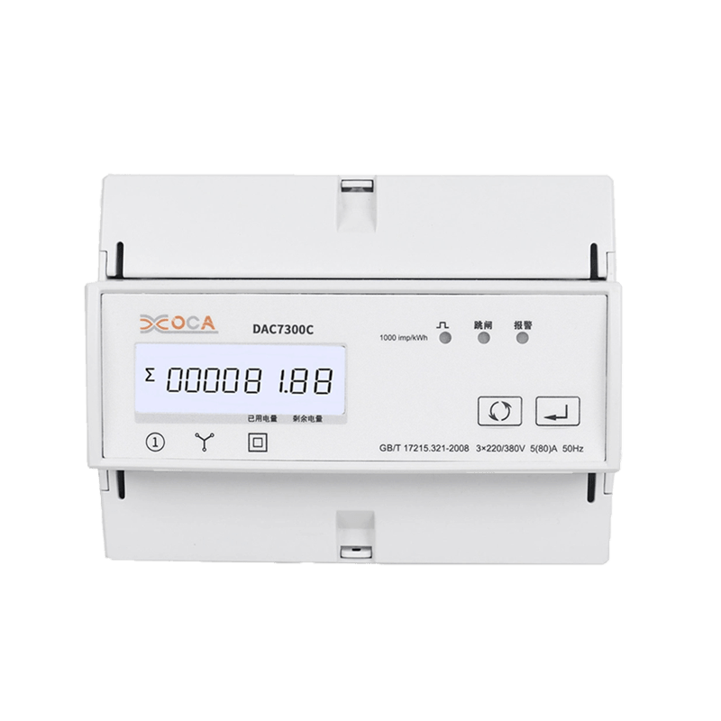 DAC7300C DIN-skena Trefas Modbus AC-relä Elenergimätare