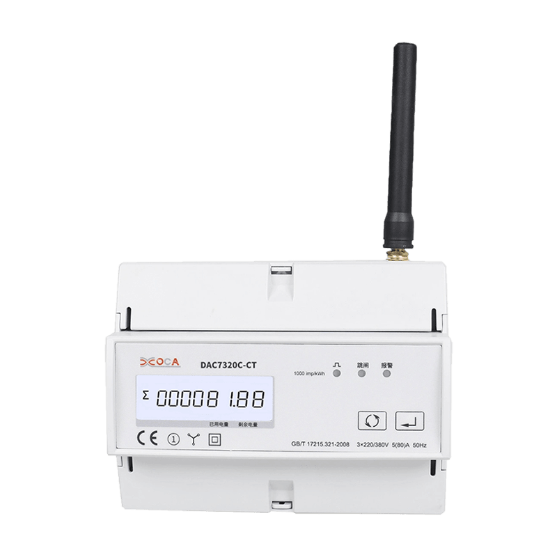 Dac7320c-CT DIN-skena multifunktions wifi med transformator Smart Modbus energimätare