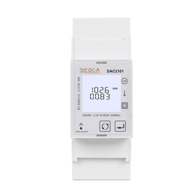 DAC2101 DIN-skena enfas LCD-skärm Multi-Tariff Modbus Power Meter