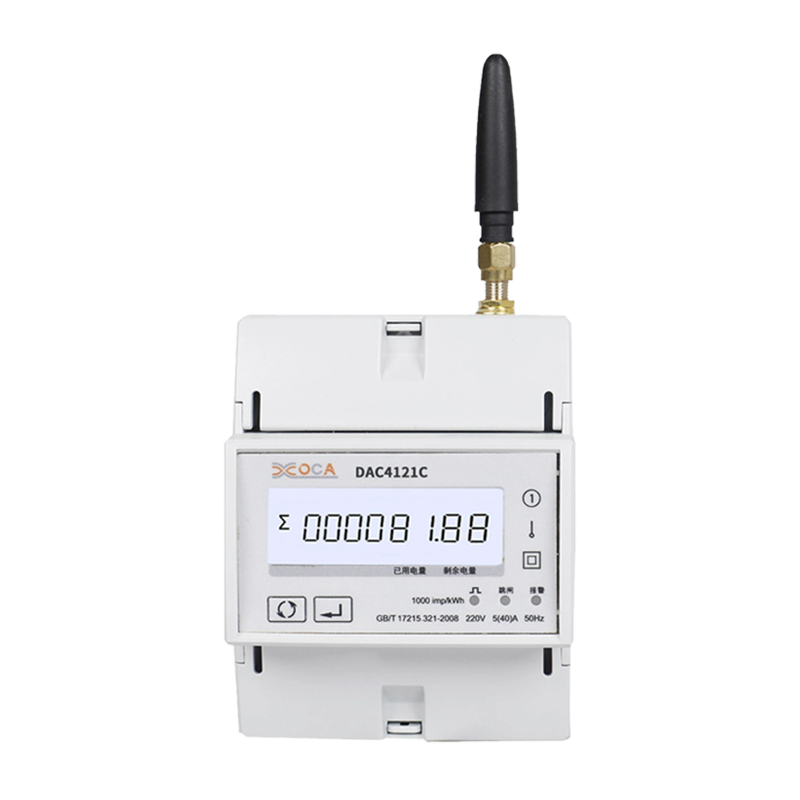 Dac4121C DIN-skena AC enfas trådlös Modbus-strömmätare