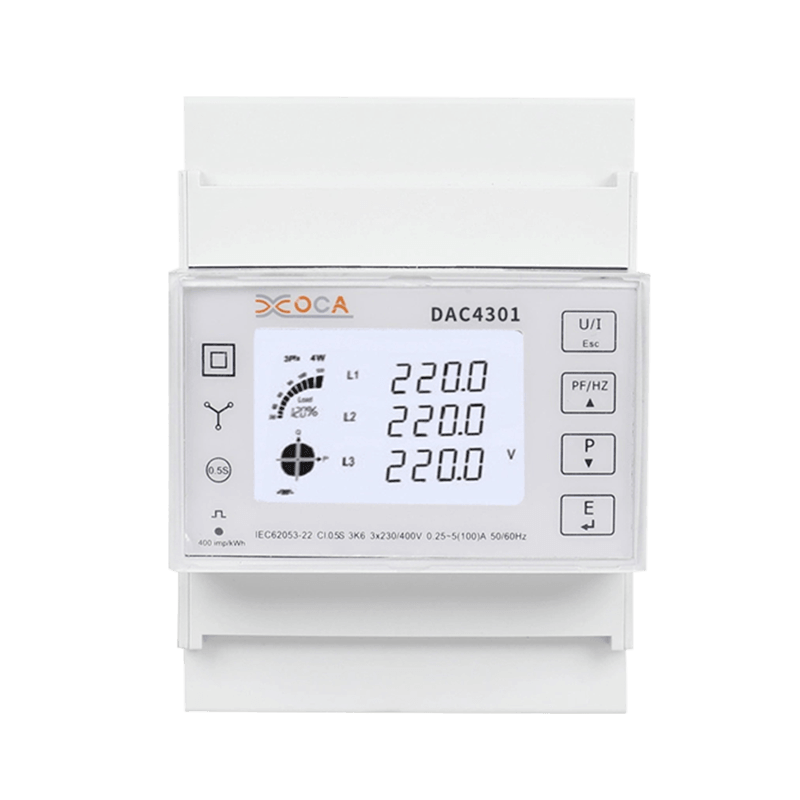 Dac4301 DIN Rail Prepaid Modbus Eleffektmätare