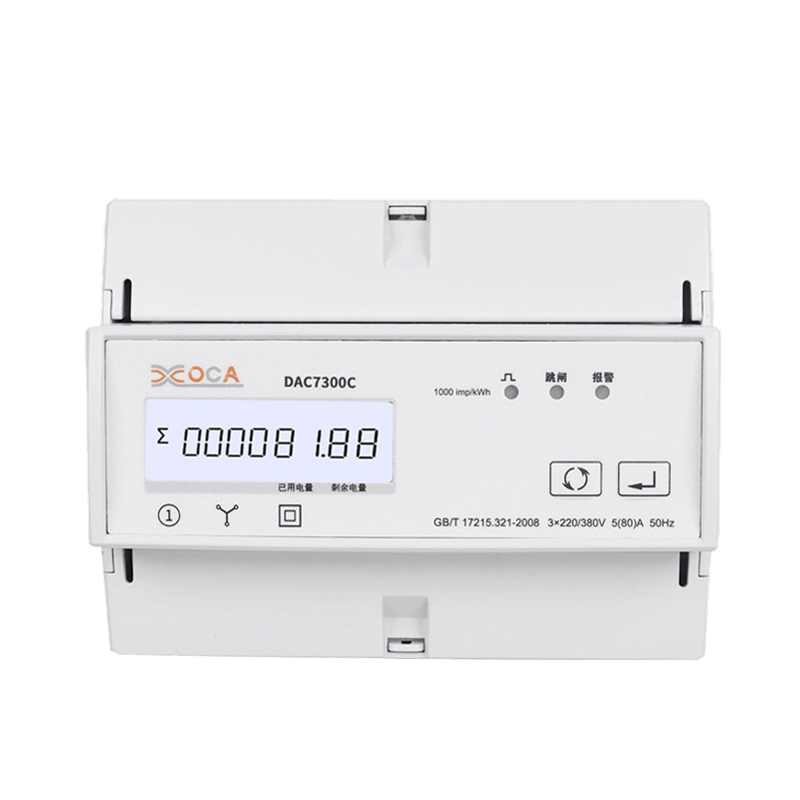 DAC7300C DIN-skena Trefas Modbus AC-relä Eleffektmätare