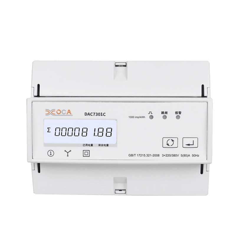 Dac7301C DIN-skena AC trefas Modbus elenergimätare