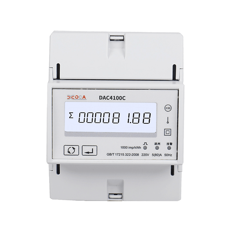 DAC4100C Enfas DIN-skena Modbus Smart fjärrkontroll Energimätare