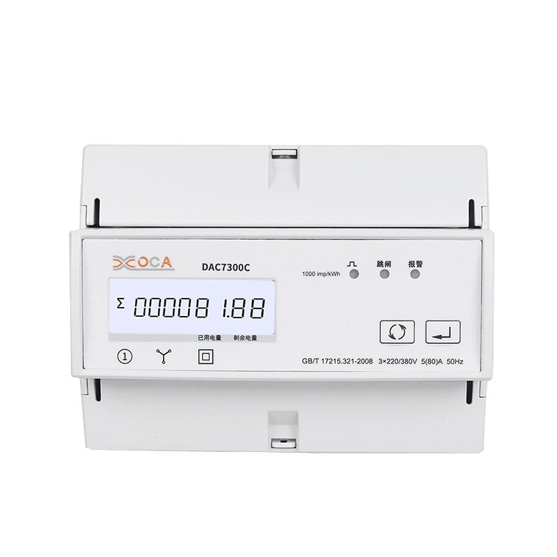 DAC7300C DIN-skena Trefas Modbus AC-relä Elenergimätare