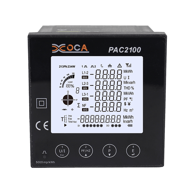 PAC2100 Big LCD Digital Intelligent Energimätare